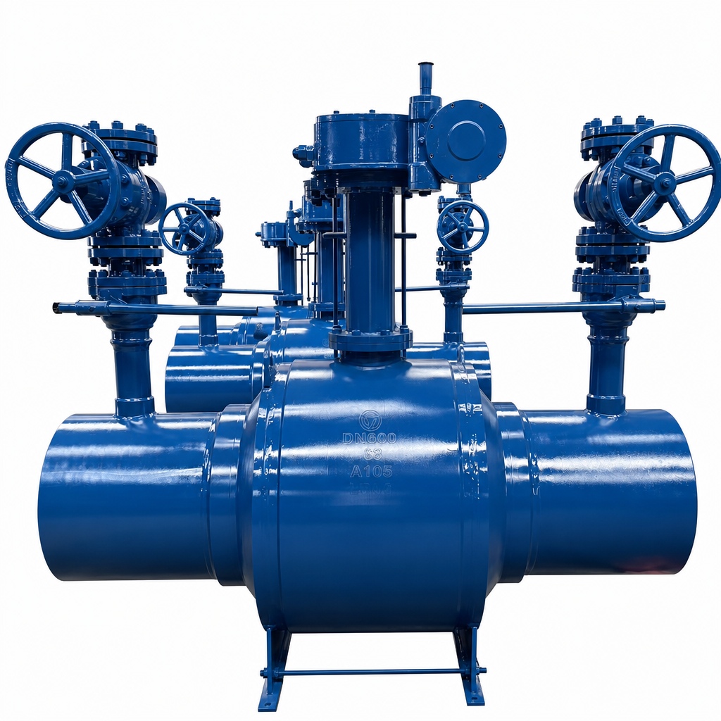 Fully-Welded Trunnion Ball Valve with Bypass