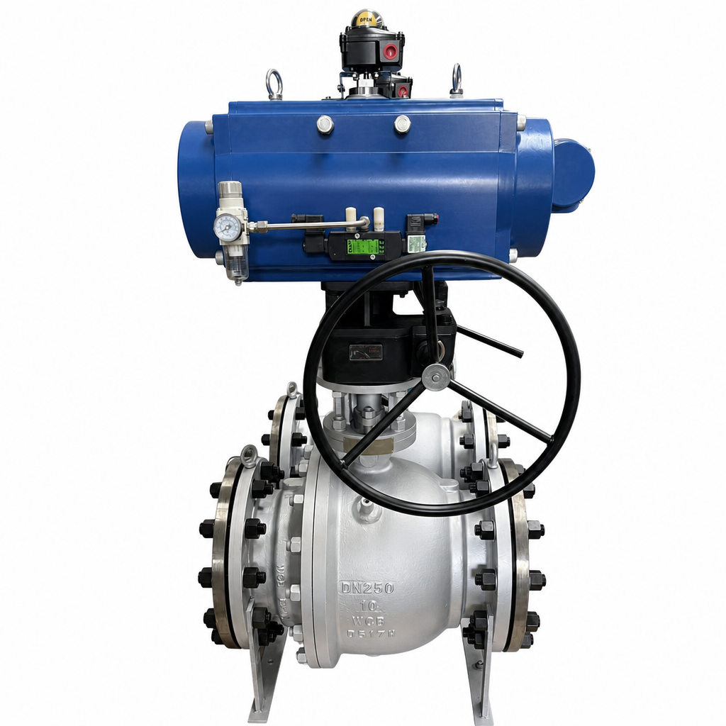 Pneumatic Trunnion Mounted Flanged Ball Valve