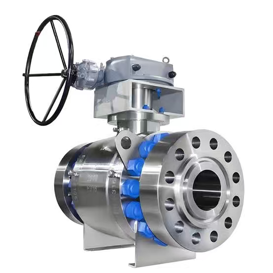 Stainless Steel Flanged Ball Valve With Gearbox